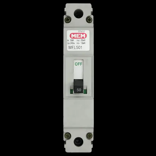 MEM 50 AMP 25kA MCCB MFL501 GREY