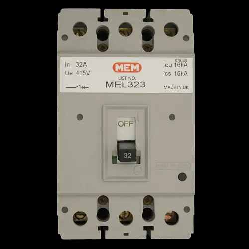 MEM 32 AMP 16kA TRIPLE POLE MCCB MEL323