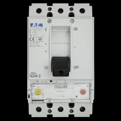 EATON 200 AMP 36kA TRIPLE POLE MCCB NZM2 NZMC2-A200
