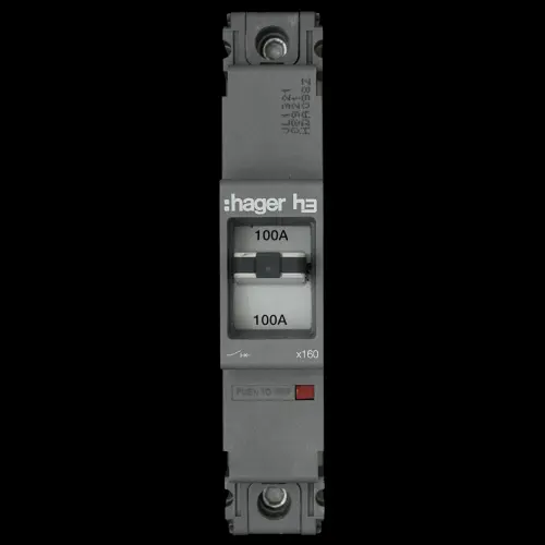 HAGER 100 AMP 18kA MCCB HDA098Z 313592