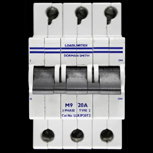 DORMAN SMITH 20 AMP TYPE 2 M9 TRIPLE POLE MCB CIRCUIT BREAKER LLR3P20T2