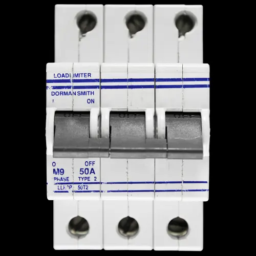 DORMAN SMITH 50 AMP TYPE 2 M9 TRIPLE POLE MCB CIRCUIT BREAKER LLR3P50T2