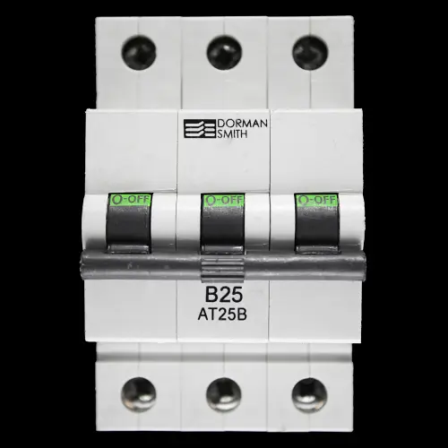 DORMAN SMITH 25 AMP CURVE B 10kA TRIPLE POLE MCB CIRCUIT BREAKER AT25B BC
