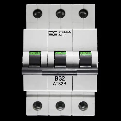DORMAN SMITH 32 AMP CURVE B 10kA TRIPLE POLE MCB CIRCUIT BREAKER AT32B BC