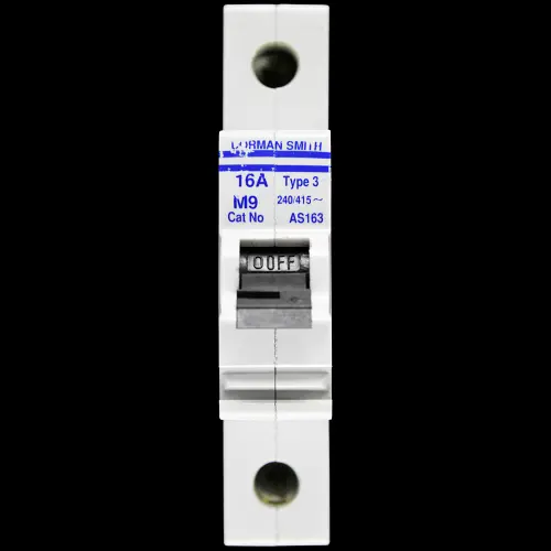 DORMAN SMITH 16 AMP TYPE 3 M9 MCB CIRCUIT BREAKER AS163