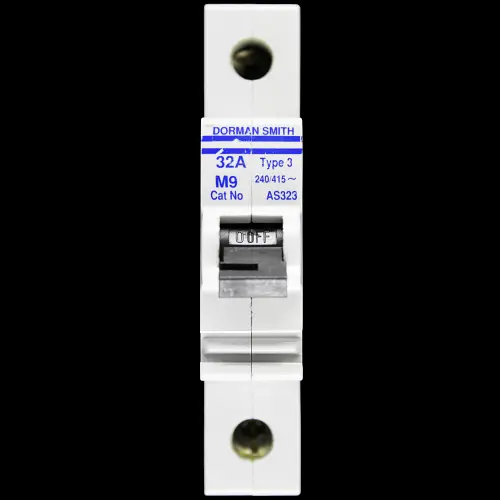 DORMAN SMITH 32 AMP TYPE 3 M9 MCB CIRCUIT BREAKER AS323