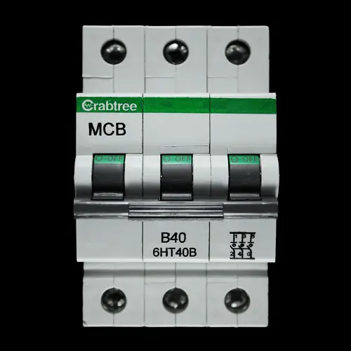 CRABTREE 40 AMP CURVE B 10kA TRIPLE POLE MCB CIRCUIT BREAKER 6HT40B LOADSTAR BC