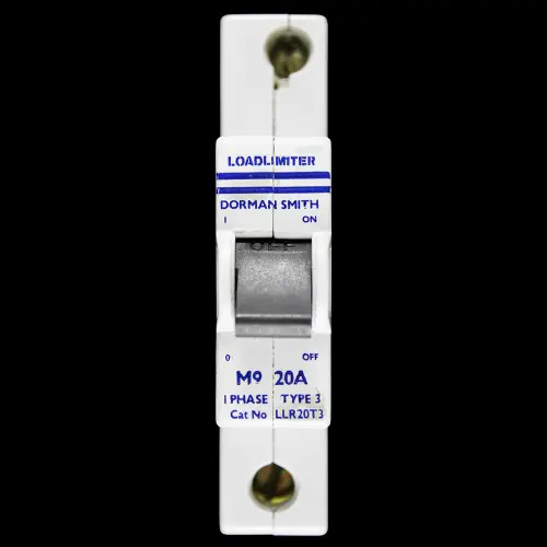 DORMAN SMITH 20 AMP TYPE 3 M9 MCB CIRCUIT BREAKER LOADLIMITER LLR 20T3