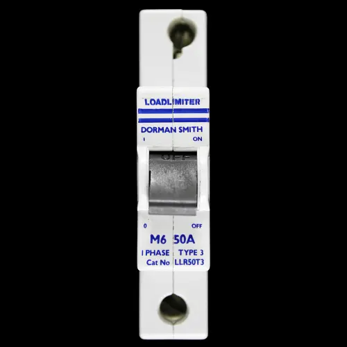 DORMAN SMITH 50 AMP TYPE 3 M6 MCB CIRCUIT BREAKER LOADLIMITER LLR 50T3