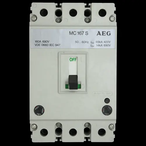 AEG 125 AMP 65kA TRIPLE POLE MCCB MC167S