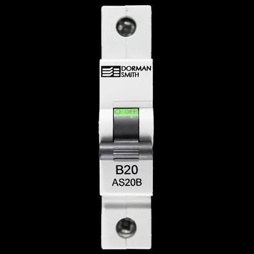 DORMAN 20 AMP CURVE B 10kA MCB CIRCUIT BREAKER AS20B BC