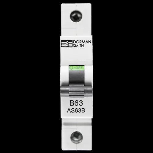 DORMAN 63 AMP CURVE B 10kA MCB CIRCUIT BREAKER AS63B BC