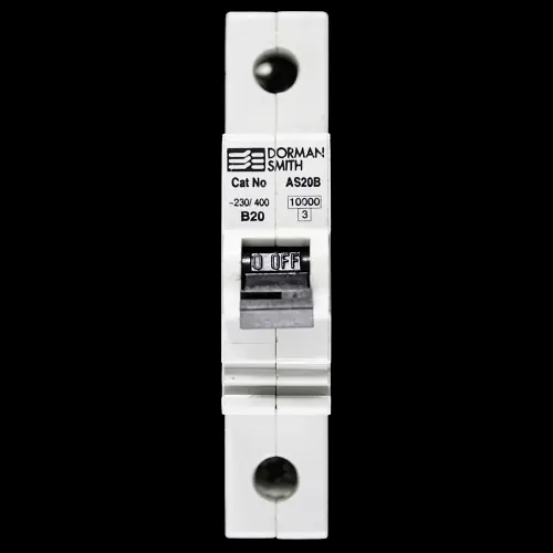 DORMAN SMITH 20 AMP CURVE B 10kA MCB CIRCUIT BREAKER AS20B