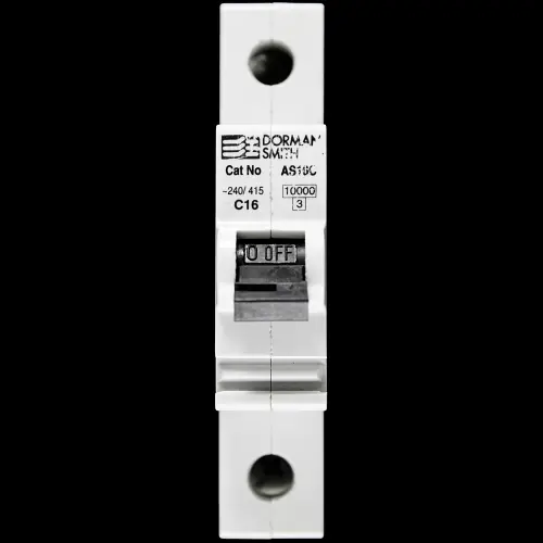 DORMAN SMITH 16 AMP CURVE C 10kA MCB CIRCUIT BREAKER AS16C