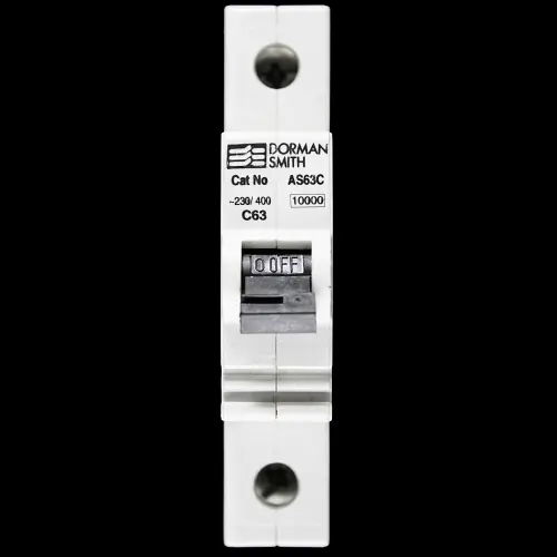 DORMAN SMITH 63 AMP CURVE C 10kA MCB CIRCUIT BREAKER AS63C