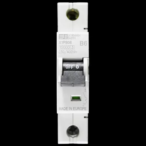 DORMAN SMITH 6 AMP CURVE B 10kA MCB CIRCUIT BREAKER X1PB06