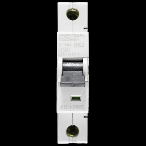 DORMAN SMITH 63 AMP CURVE B 10kA MCB CIRCUIT BREAKER X1PB63