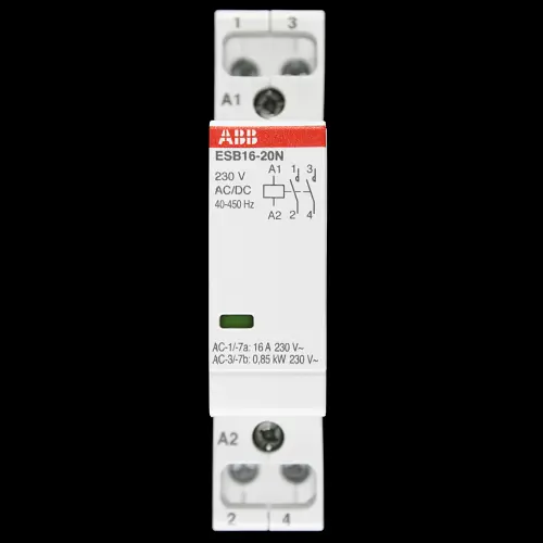 ABB 16 AMP DOUBLE POLE NO CONTACTOR 230V AC/DC COIL 1SBE111111R0620 ESB16-20N-06