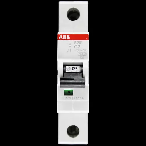ABB 2 AMP CURVE C 6kA MCB CIRCUIT BREAKER 2CDS251001R0024 S201