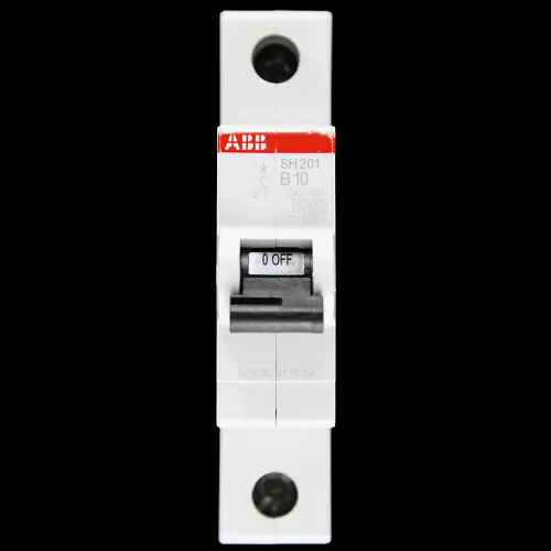 ABB 10 AMP CURVE B 6kA MCB CIRCUIT BREAKER 2CDS211001R0105 SH201