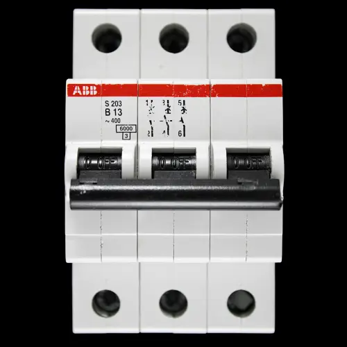 ABB 13 AMP CURVE B 6kA TRIPLE POLE MCB CIRCUIT BREAKER 2CDS253001R0135 S203