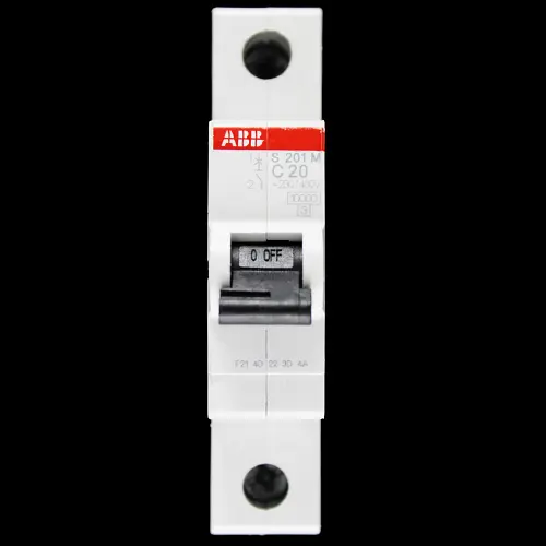 ABB 20 AMP CURVE C 10kA MCB CIRCUIT BREAKER 2CDS271001R0204 S201M