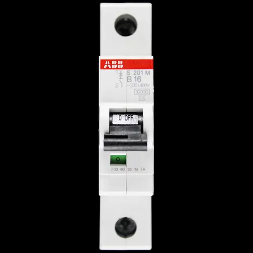 ABB 16 AMP CURVE B 10kA MCB CIRCUIT BREAKER 2CDS271001R0165 S201M