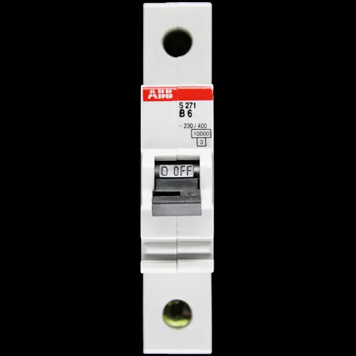 ABB 6 AMP CURVE B 10kA MCB CIRCUIT BREAKER S271
