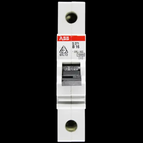 ABB 16 AMP CURVE B 10kA MCB CIRCUIT BREAKER S271