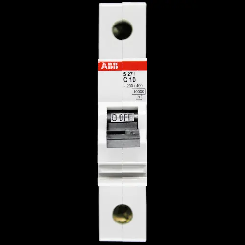 ABB 10 AMP CURVE C 10kA MCB CIRCUIT BREAKER S271