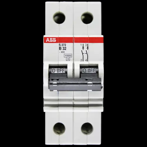 ABB 32 AMP CURVE B 10kA DOUBLE POLE MCB CIRCUIT BREKAER S272