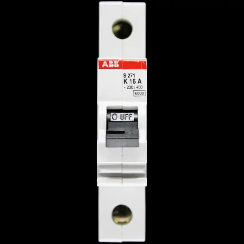 ABB 16 AMP CURVE K 6kA MCB CIRCUIT BREAKER S271