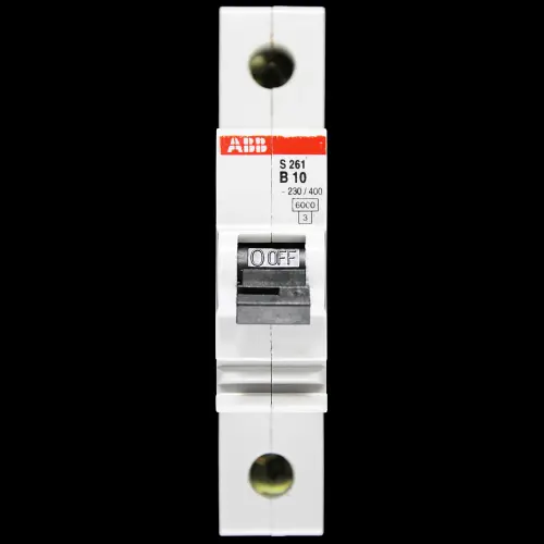 ABB 10 AMP CURVE B 6kA MCB CIRCUIT BREAKER S261