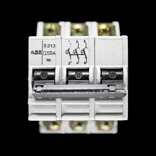 ABB 50 AMP CURVE G TRIPLE POLE MCB CIRCUIT BREAKER S213
