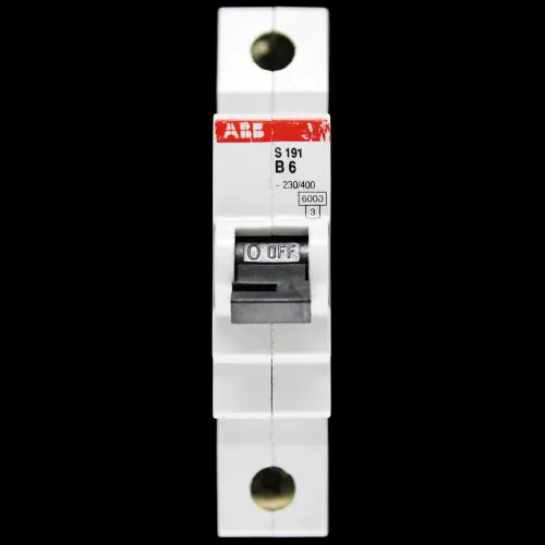 ABB 6 AMP CURVE B 6kA MCB CIRCUIT BREAKER S191