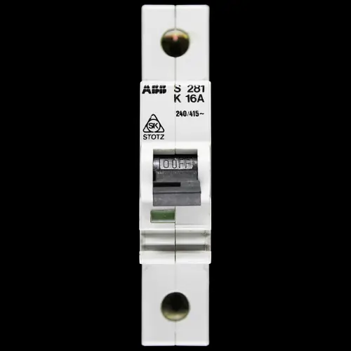 ABB 16 AMP CURVE K MCB CIRCUIT BREAKER S281 STOTZ
