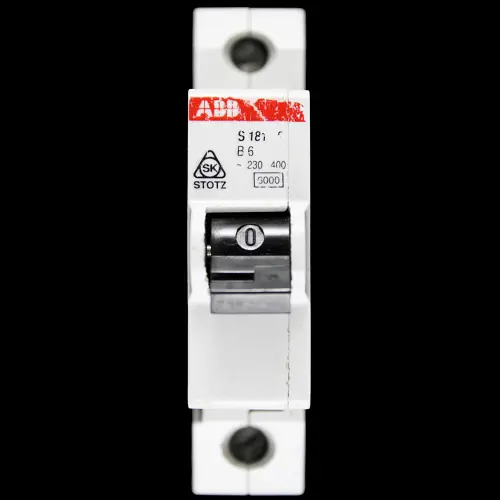 ABB 6 AMP CURVE B 6kA MCB CIRCUIT BREAKER STOTZ S181S
