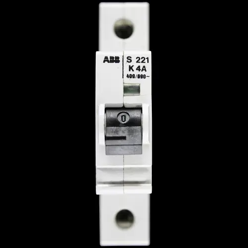 ABB 4 AMP CURVE K MCB CIRCUIT BREAKER S221