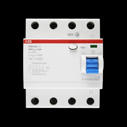 ABB 100 AMP 300mA FOUR POLE RCCB TYPE AC F204 2CSF204001R3900