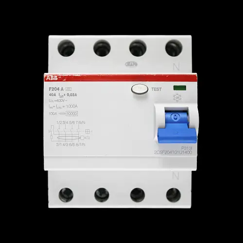 ABB 40 AMP 30mA FOUR POLE RCCB TYPE A F204 2CSF204101U1400