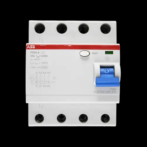 ABB 40 AMP 30mA FOUR POLE RCCB TYPE A F204 2CSF204123R1400