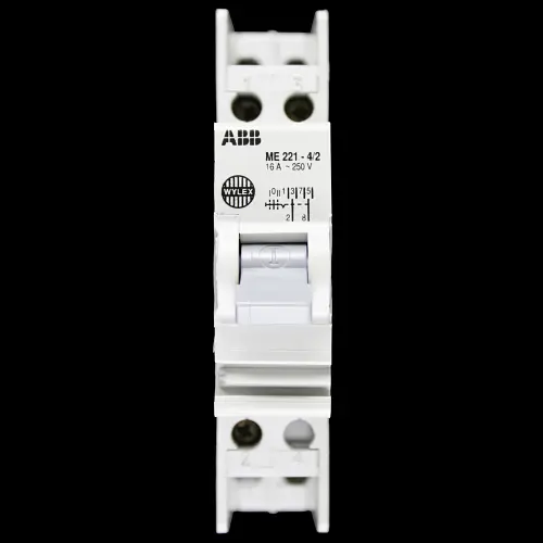 ABB WYLEX 16 AMP DOUBLE POLE 2 WAY SWITCH WITH OFF POSITION ME221-4/2