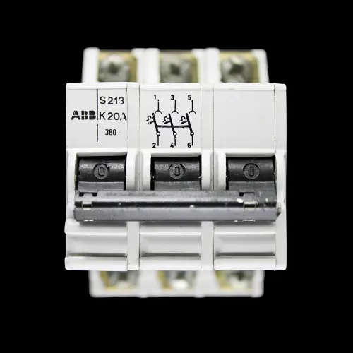 ABB 20 AMP CURVE K TRIPLE POLE MCB CIRCUIT BREAKER S213