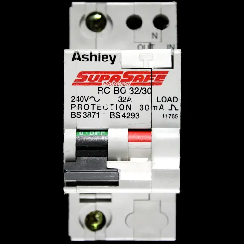 ASHLEY 32 RCBO DOUBLE POLE 30mA RCBO32/30 SUPASAFE 11765