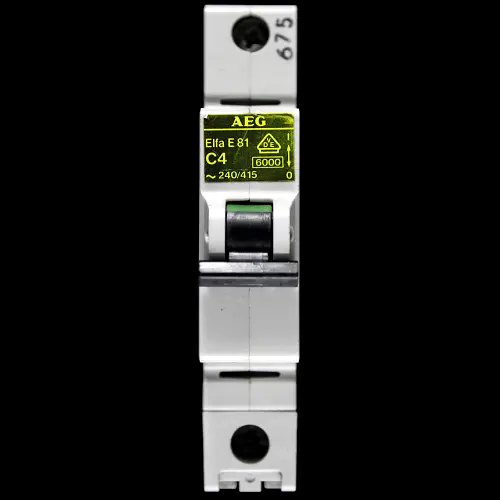 AEG C 4 MCB 6kA CIRCUIT BREAKER ELFA E81
