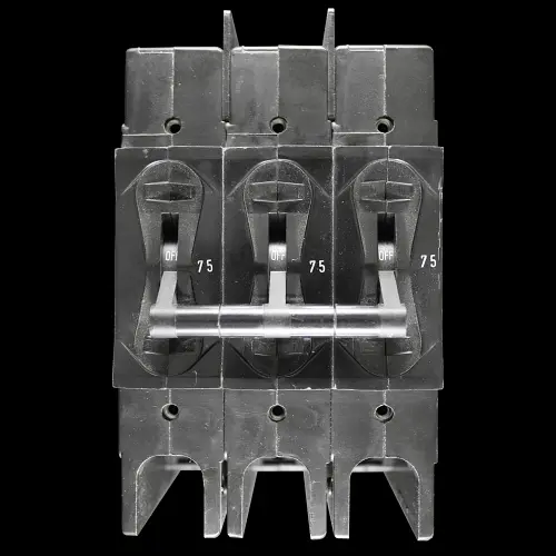 AIRPAX 75 AMP TRIPLE POLE MCB CIRCUIT BREAKER 299-3-1-62F-5-9-75