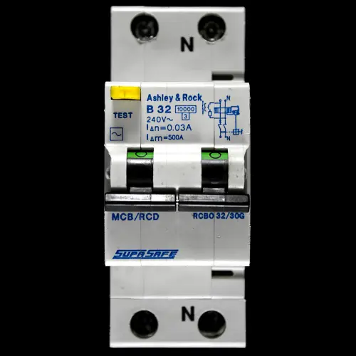 ASHLEY & ROCK B 32 RCBO MCB/RCD DOUBLE POLE 10kA 30mA TYPE AC RCBO32/30G