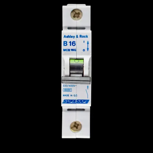 ASHLEY & ROCK 16 AMP CURVE B 6kA MCB CIRCUIT BREAKER MCB16G SUPASAFE