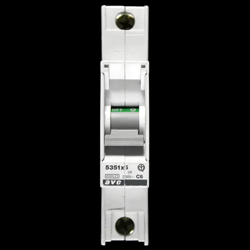 AVE 6 AMP CURVE C 6kA MCB CIRCUIT BREAKER 5351x5
