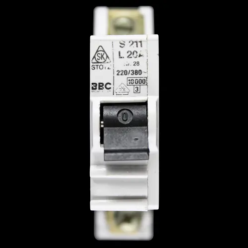 BBC 20 AMP CURVE L 10kA MCB CIRCUIT BREAKER S211 STOTZ
